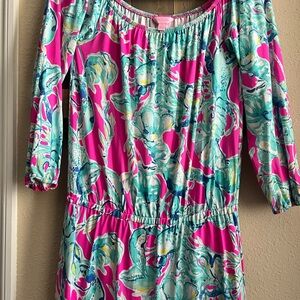 Lilly Pulitzer Romper with 3/4 Sleeves